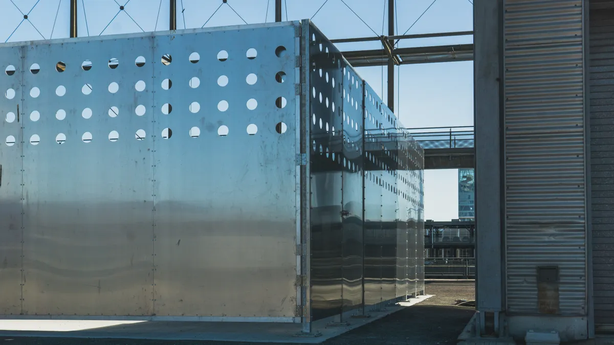Aluminum waste enclosure